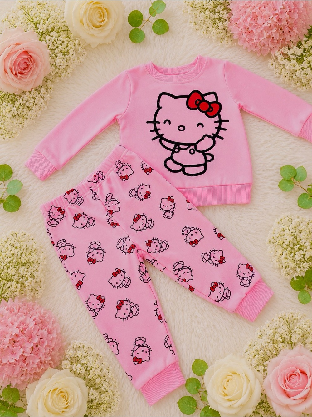 Hello Kitty Pink Two-Piece Matching Set